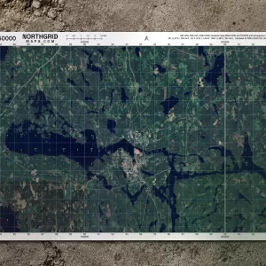 A3 Satelliittikartta Paperikartta - 1:50 000 MGRS